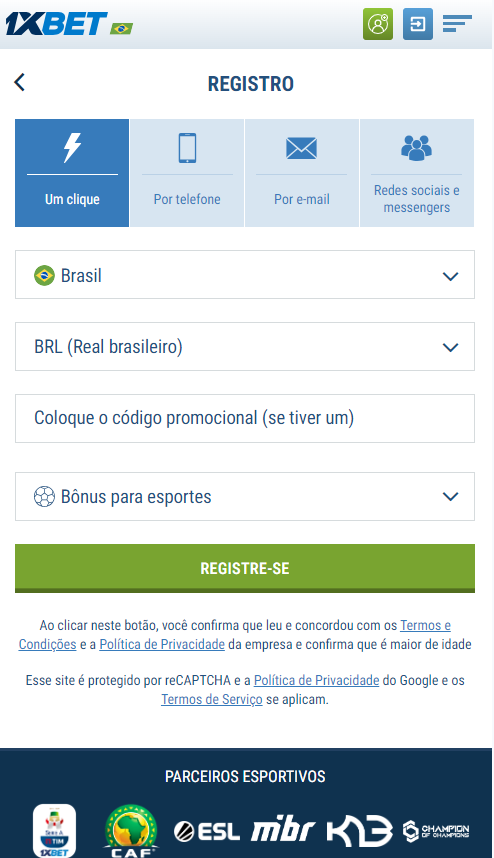 codigo promocional 1xbet brasil