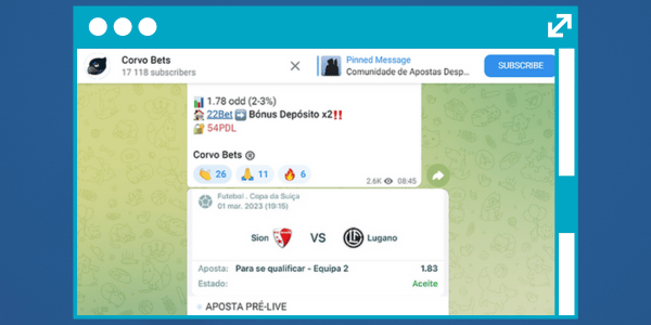 Apostas descomplicadas Telegram