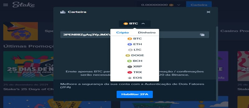 deposito stake.com ApostaBr