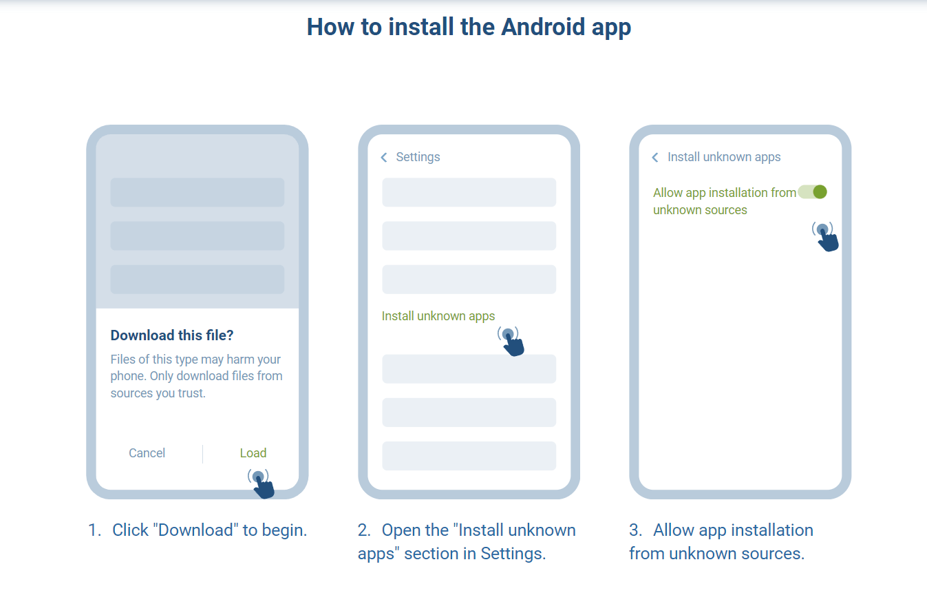 How to install 1xBet app on Android