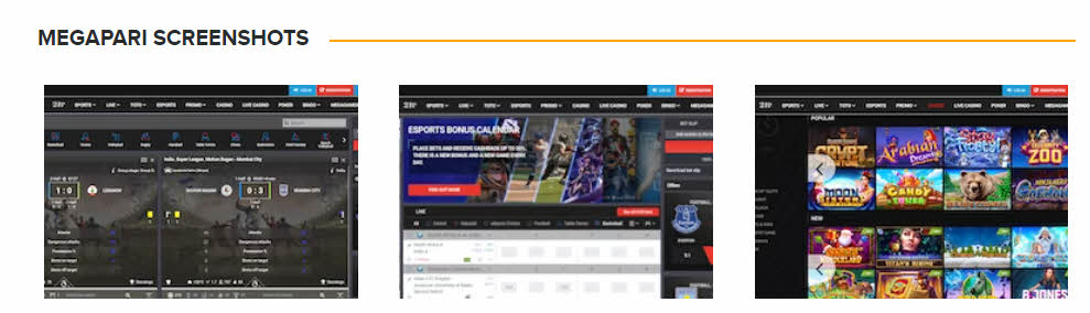 Site de capturas de tela de Megapari