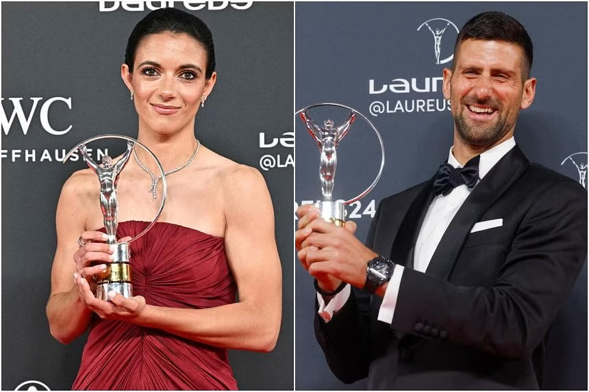 Aitana Bonmati and Novak Djokovic